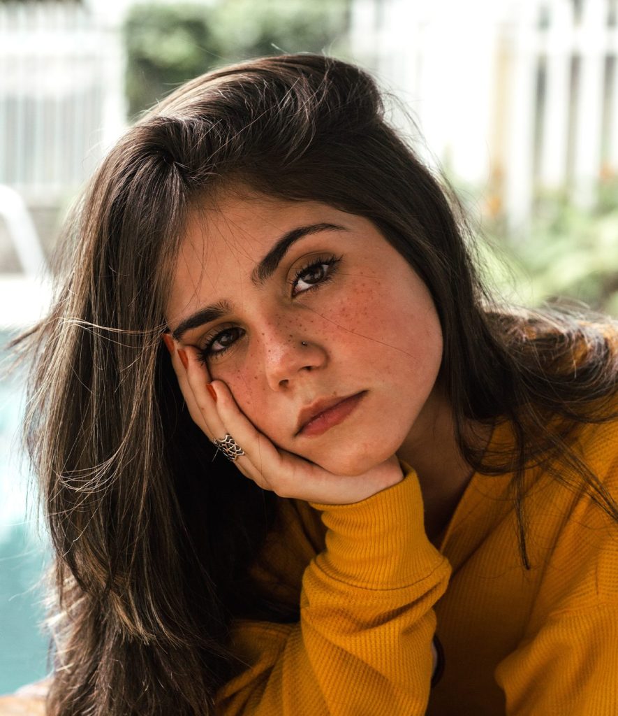 Woman thinking about abortion